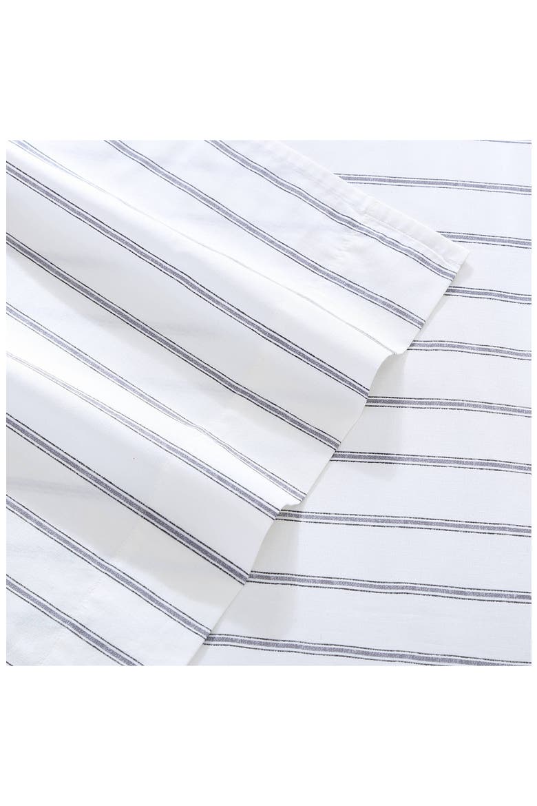 Trenton Stripe 200 Thread Count Cotton Percale Sheet Set, Alternate, color, LIGHT PASTEL GREY