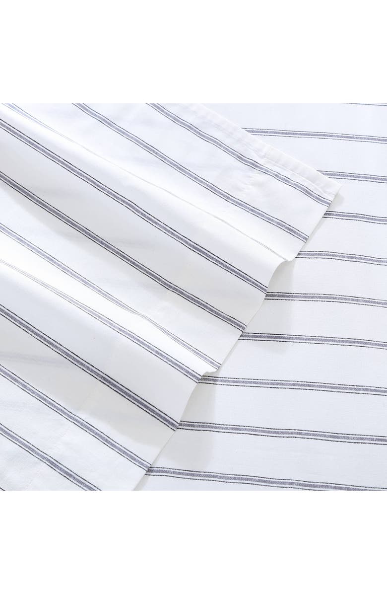 STONE COTTAGE Trenton Stripe 200 Thread Count Cotton Percale Sheet Set, Alternate, color, Light Pastel Grey