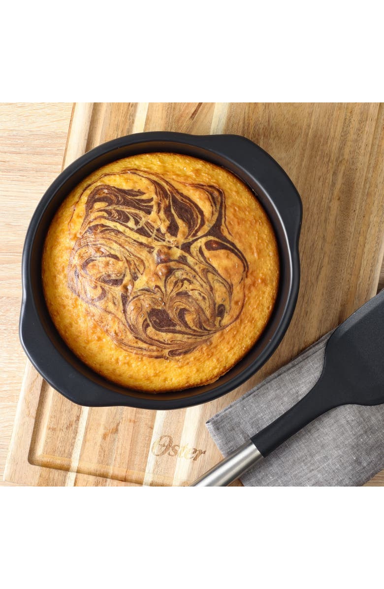 OSTER Teston Platinum Collection 9 Inch Nonstick Carbon Steel Cake Pan, Alternate, color, Black