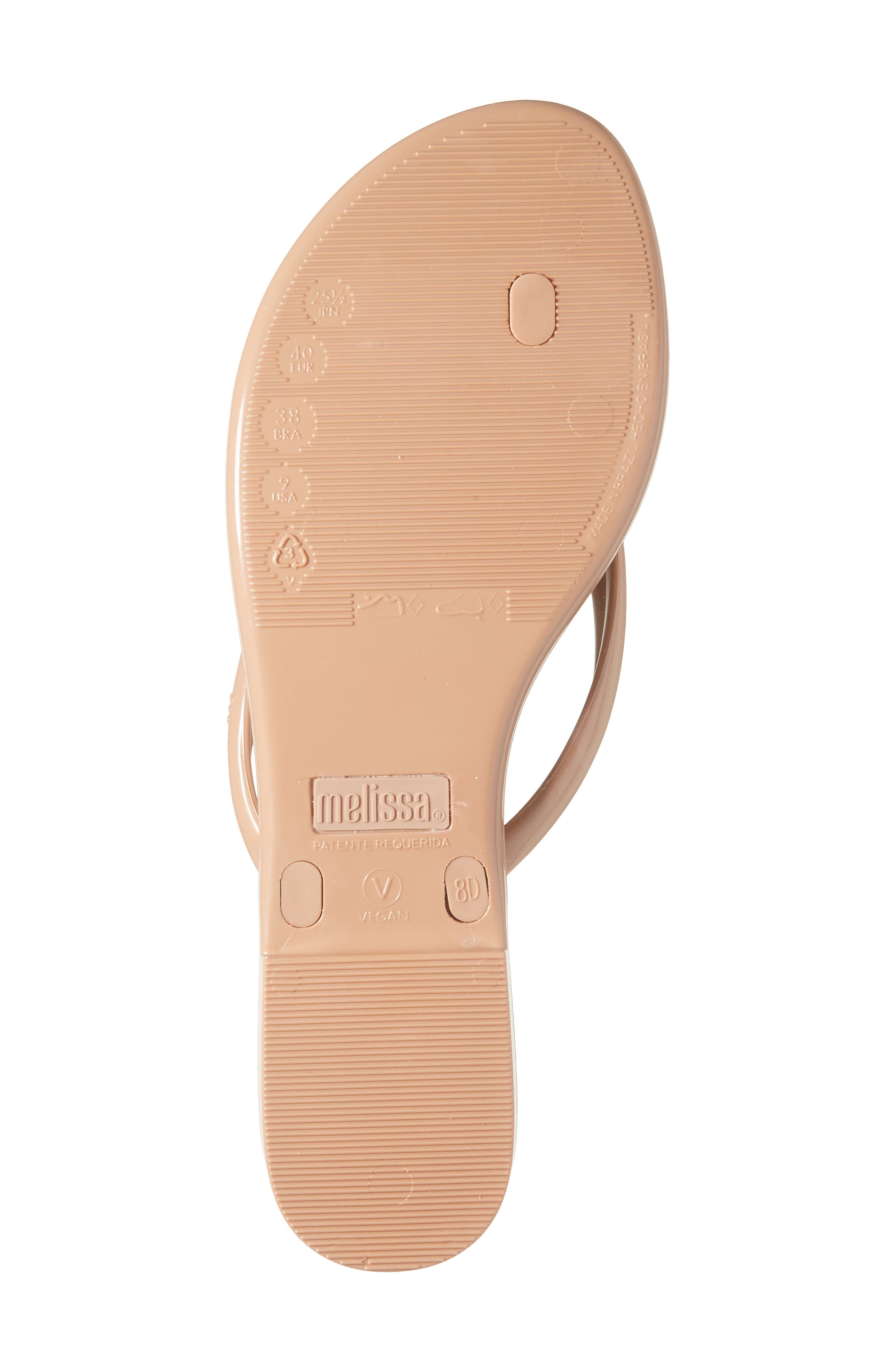 Melissa Harmonic Iris Flip Flop, Alternate, color, Brown