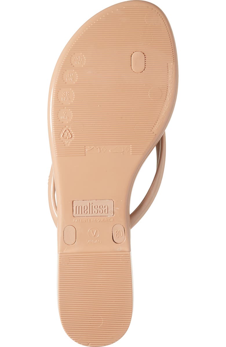 Melissa Harmonic Iris Flip Flop, Alternate, color, Brown