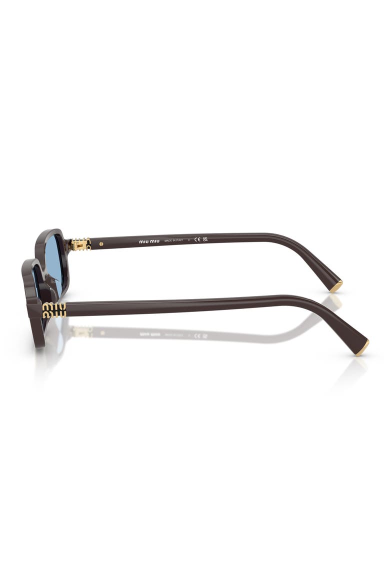 51mm Rectangular Sunglasses, Alternate, color, LIGHT BLUE