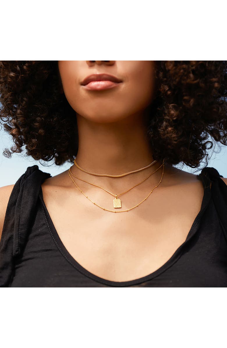 Monica Vinader Box Chain Necklace, Alternate, color, Yellow Gold