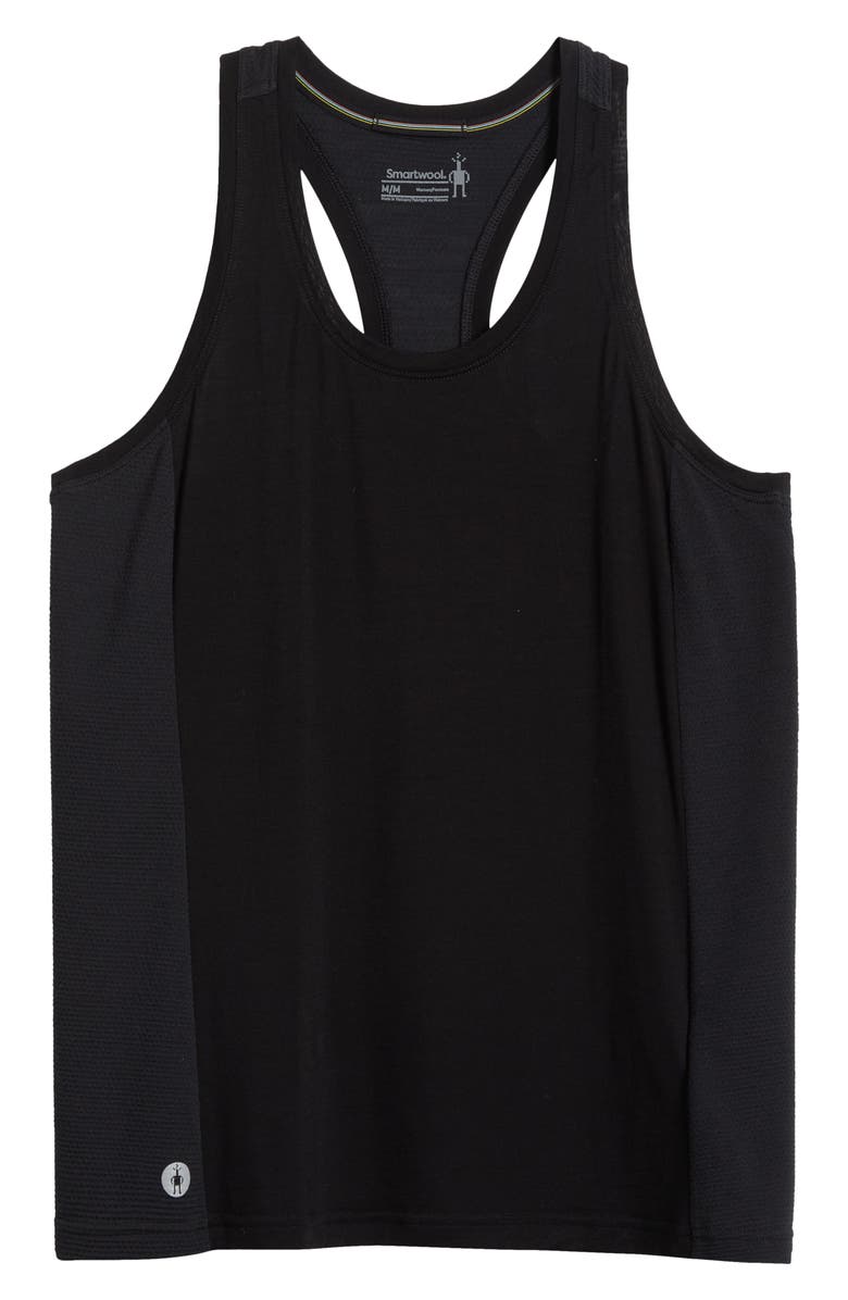 Smartwool Active Mesh Racerback Tank, Alternate, color, Black