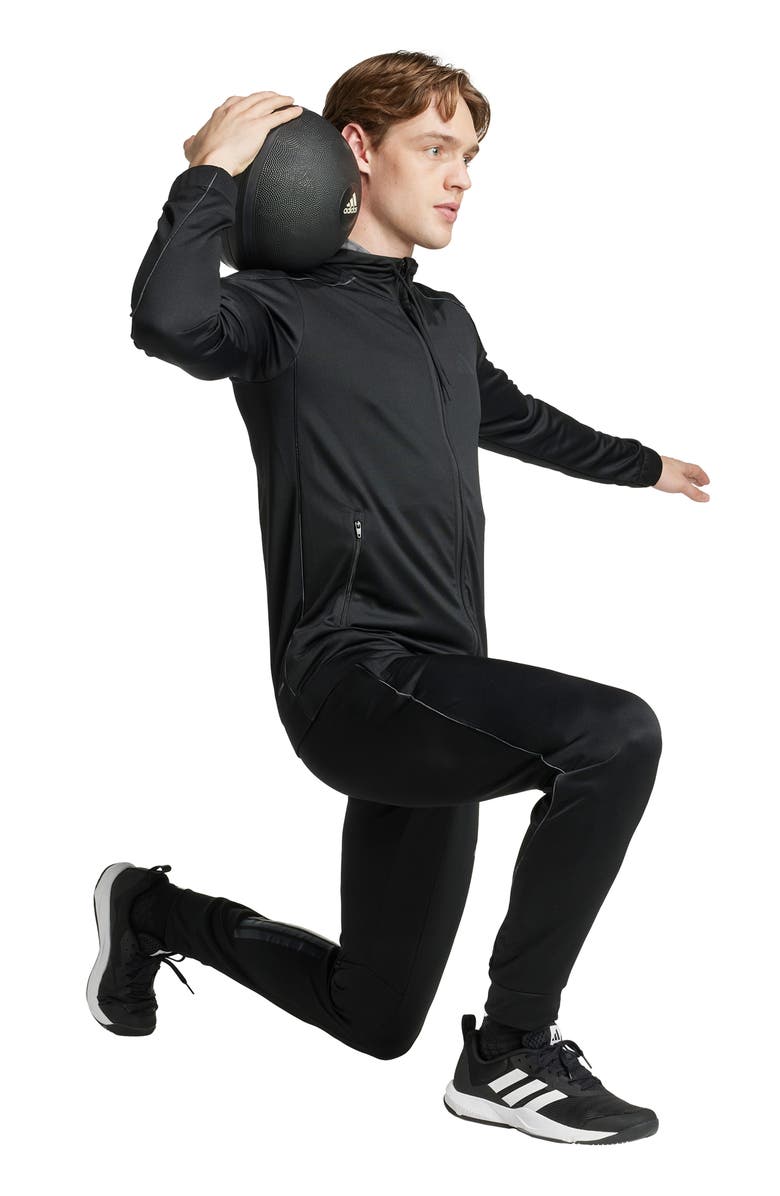 adidas Camouflage Piping Joggers, Alternate, color, Black