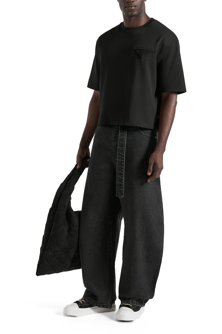 Xander Barrel Leg Jeans, Alternate, color, Black