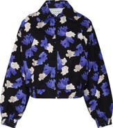 The Lulo Project Citadel Floral Stretch Cotton Bomber Jacket