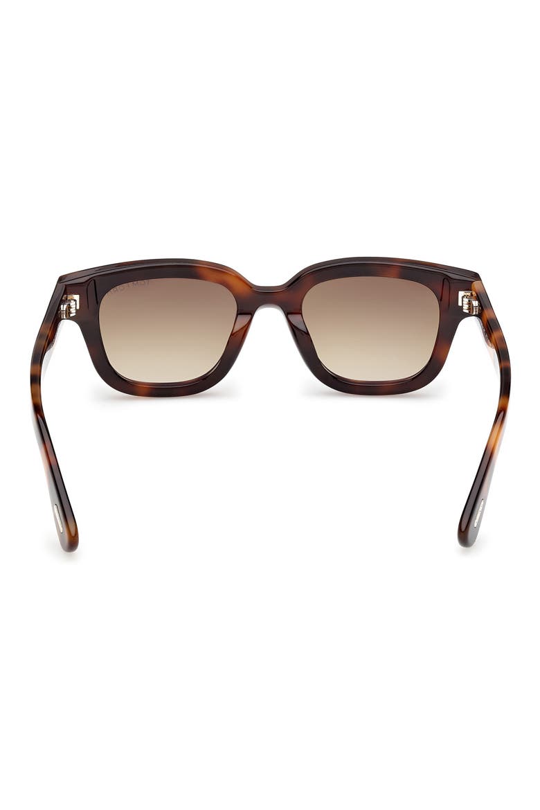49mm Gradient Square Sunglasses, Alternate, color, BLONDE HAVANA / GRADIENT BROWN