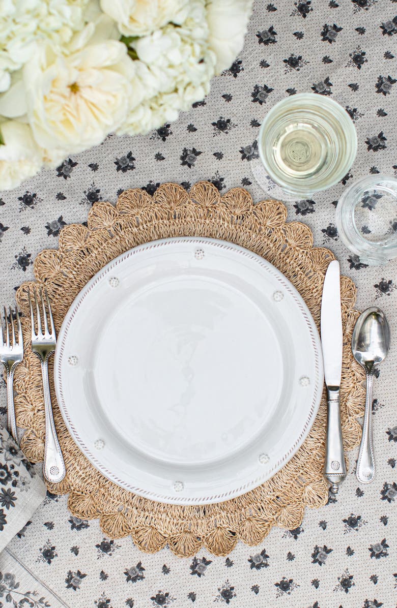 Juliska 'Berry and Thread' Dinner Plate, Alternate, color, Whitewash