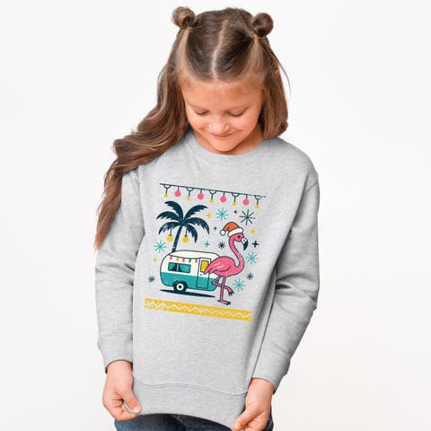 Ugly Sweater Flamingo Sweatshirt (little Kid & Big Kid)