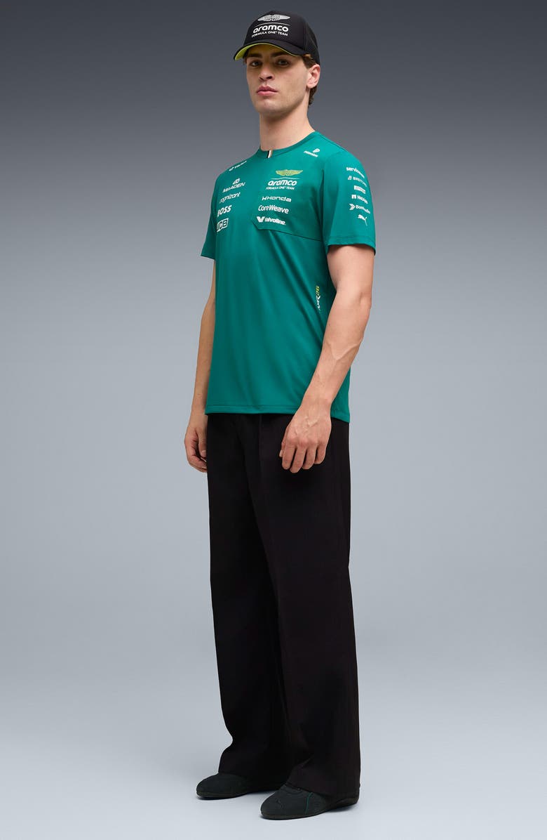 PUMA x AMF1 Replica Performance Graphic T-Shirt, Alternate, color, Green Lux