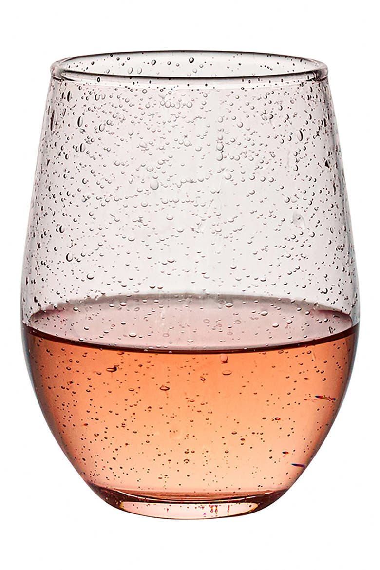 Provence Stemless Wine Glass, Alternate, color, BLUSH