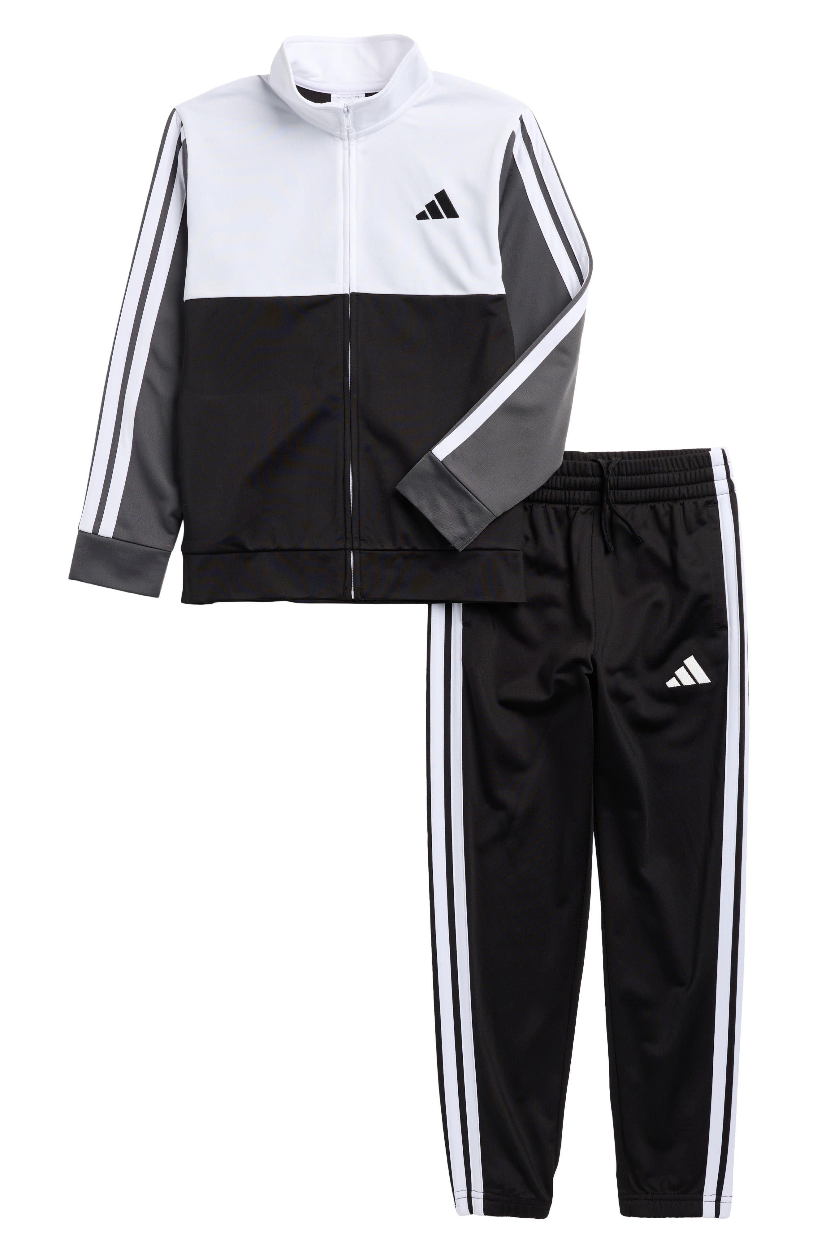 adidas Kids' Colorblock Tricot Jacket & Pants Set