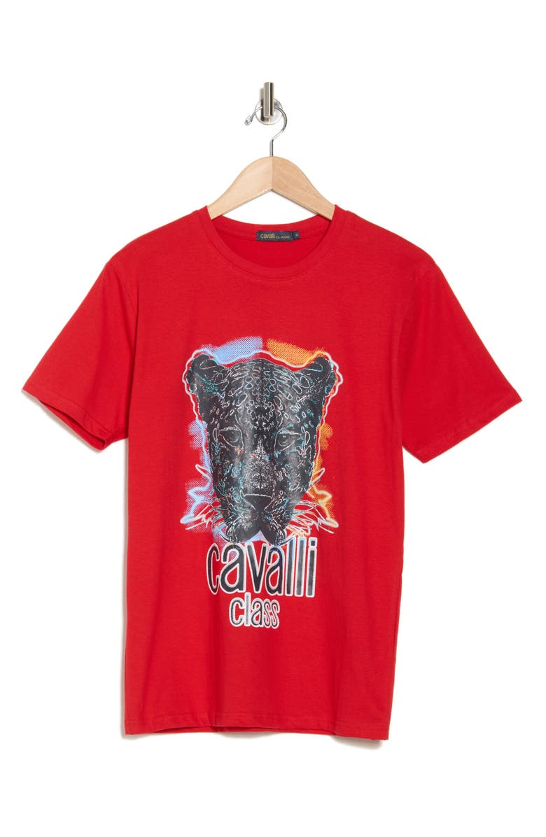 Cavalli Class Stretch Cotton Graphic T-Shirt, Alternate, color,