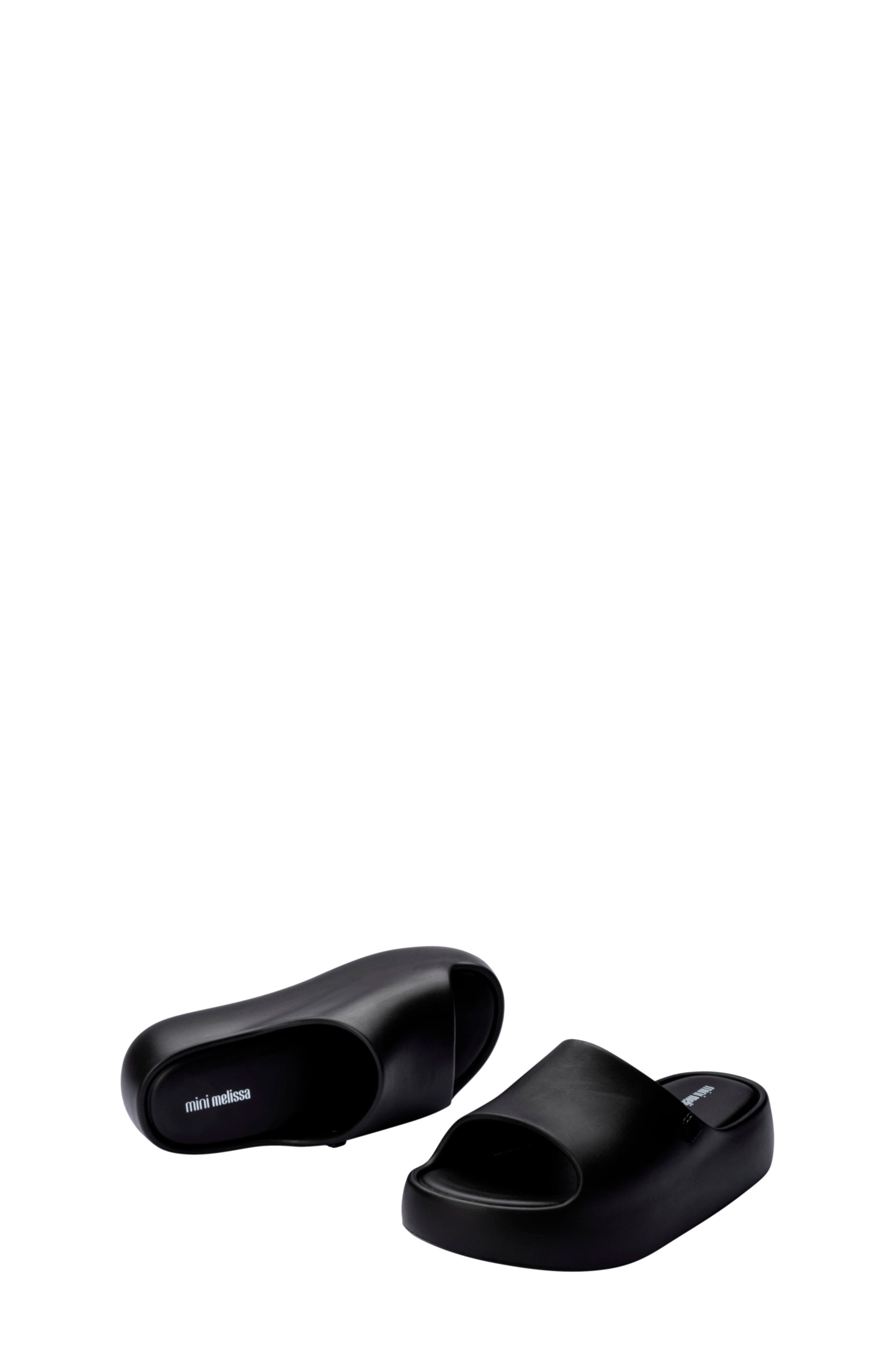 Mini Melissa Kids' Free Platform Slide Sandal, Alternate, color, Black