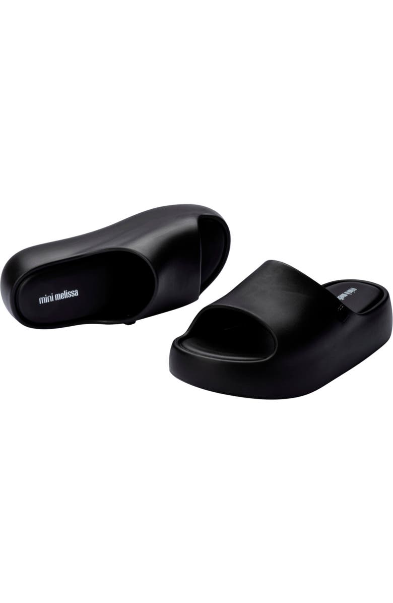 Mini Melissa Kids' Free Platform Slide Sandal, Alternate, color, Black