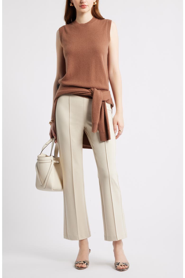 Sleeveless Cashmere Sweater, Alternate, color, BROWN CLOVE