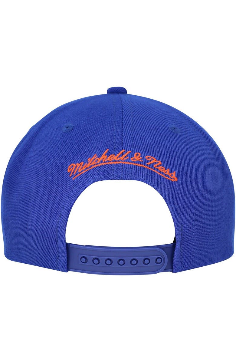 Mitchell & Ness Men's Mitchell & Ness Blue New York Knicks Hardwood Classics Asian Heritage Scenic Snapback Hat, Alternate, color, 
