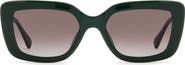 Fossil 52mm Gradient Rectangular Sunglasses