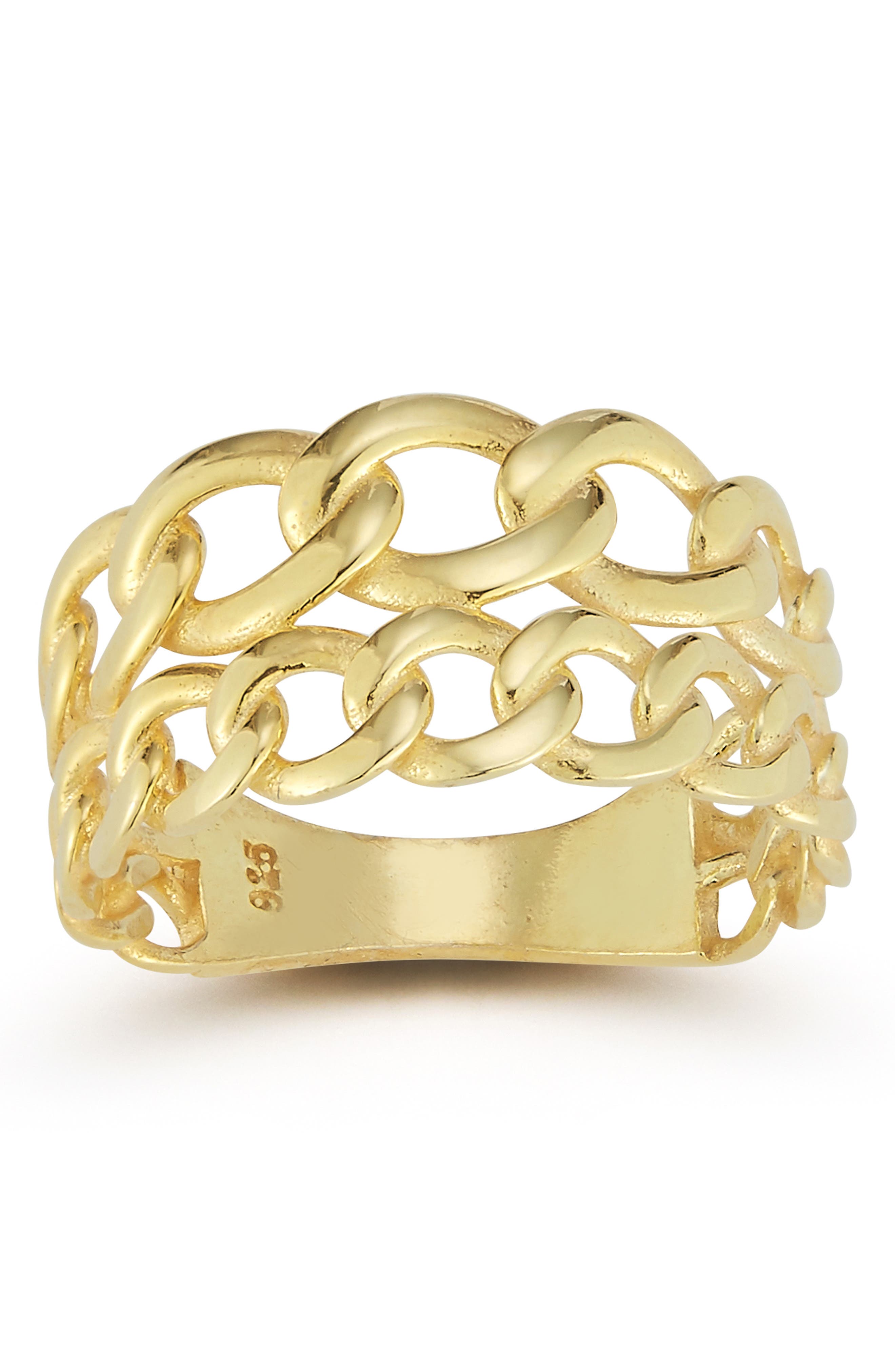 SPHERA MILANO Chain Link Band Ring