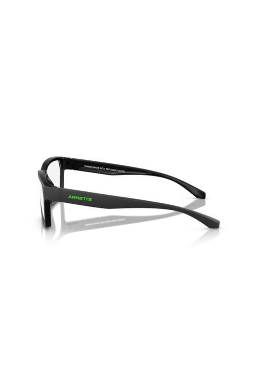 Arnette 55mm Rectangle Optical Glasses In Black