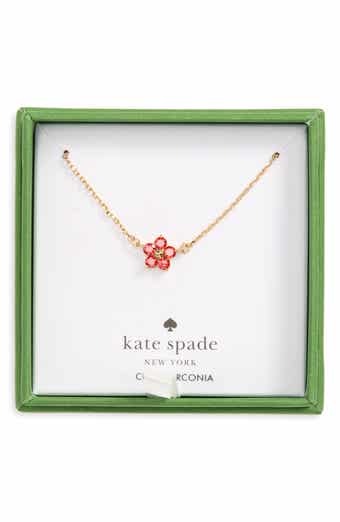 Mini Flower Cubic Zirconia Pendant Necklace