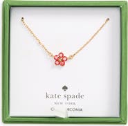 Kate Spade New York Mini Flower Cubic Zirconia Pendant Necklace