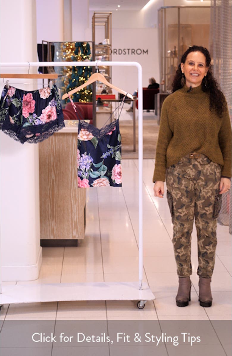 Sicily Lace Trim Camisole Short Pajamas, sales video thumbnail