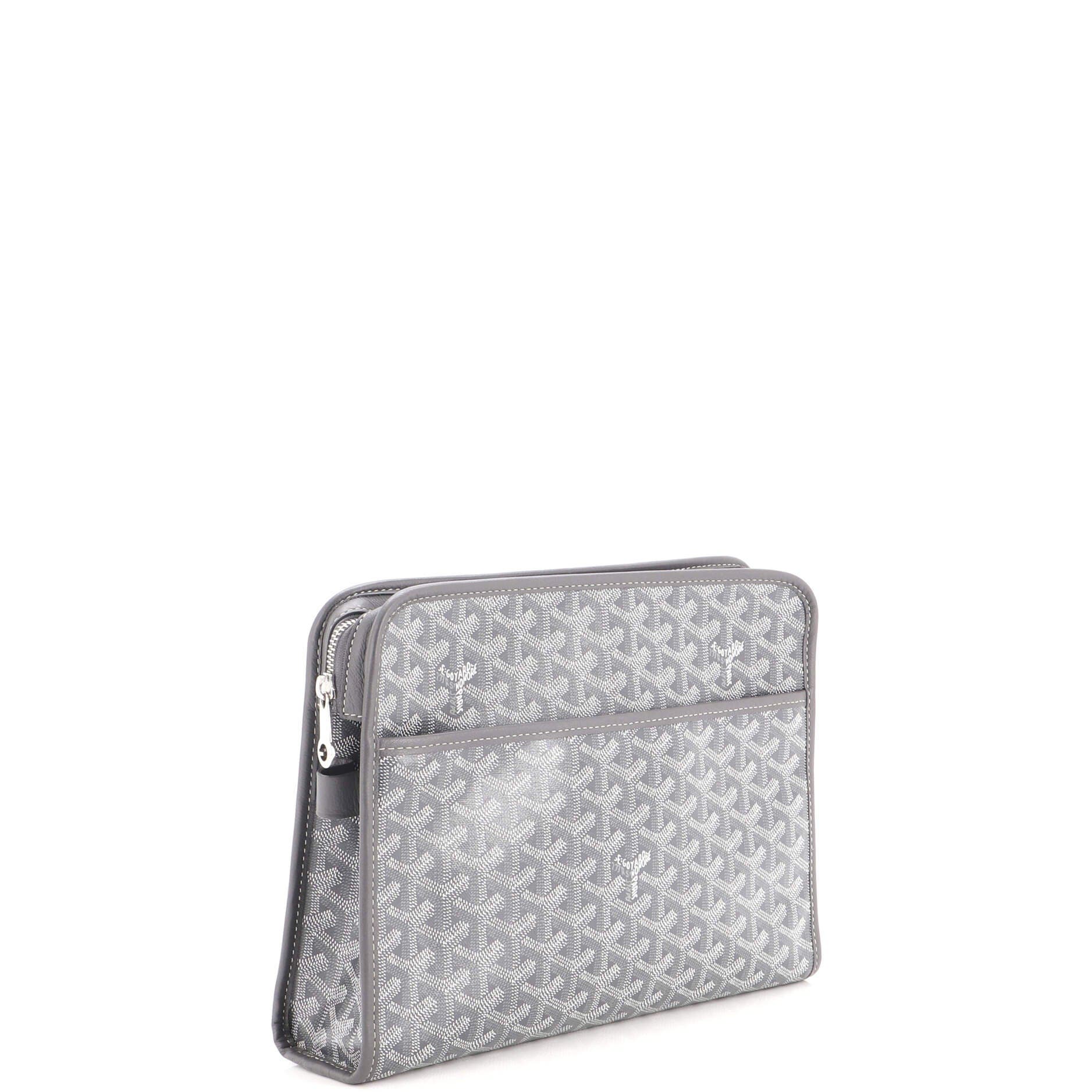 Jouvence Toiletry Pouch Coated Canvas GM, Alternate, color, Grey