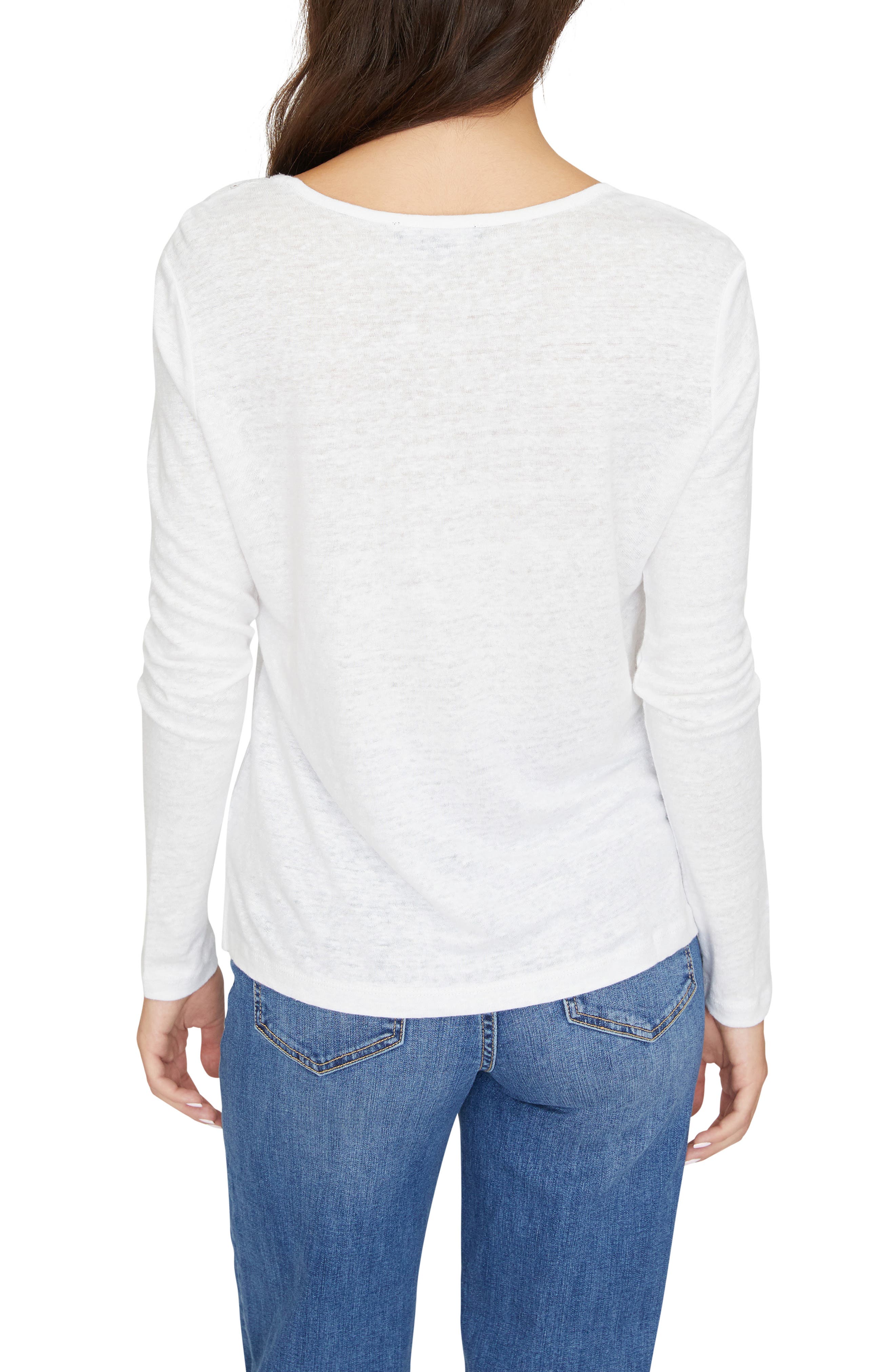 Sanctuary Lora Crochet Lace Neck T-Shirt (Women) | Nordstromrack