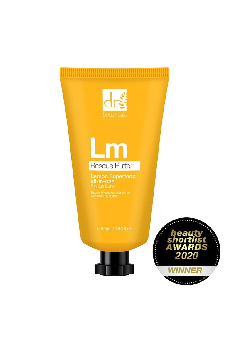 DR BOTANICALS Lemon Superfood All-In-One Rescue Butter Duo Pack 100ml, Alternate, color, White