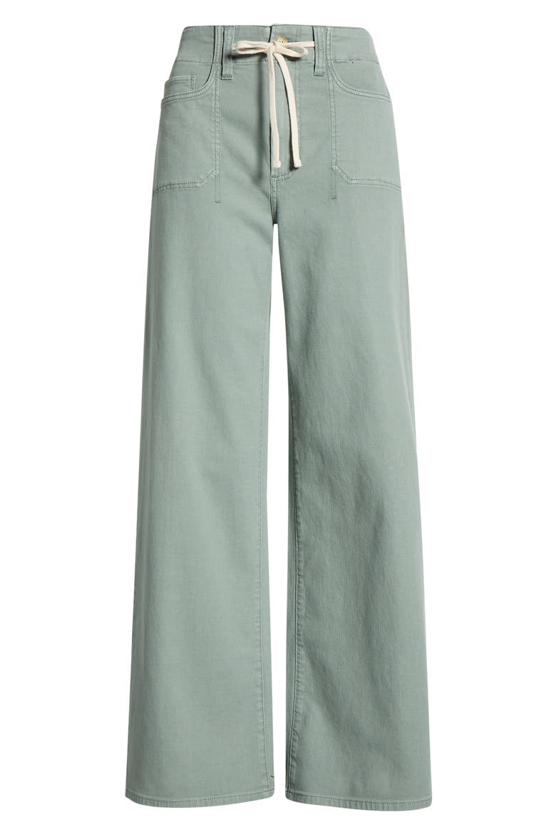 Ari Drawstring High Waist Wide Leg Pants, Alternate, color, VINTAGE SEAGLASS