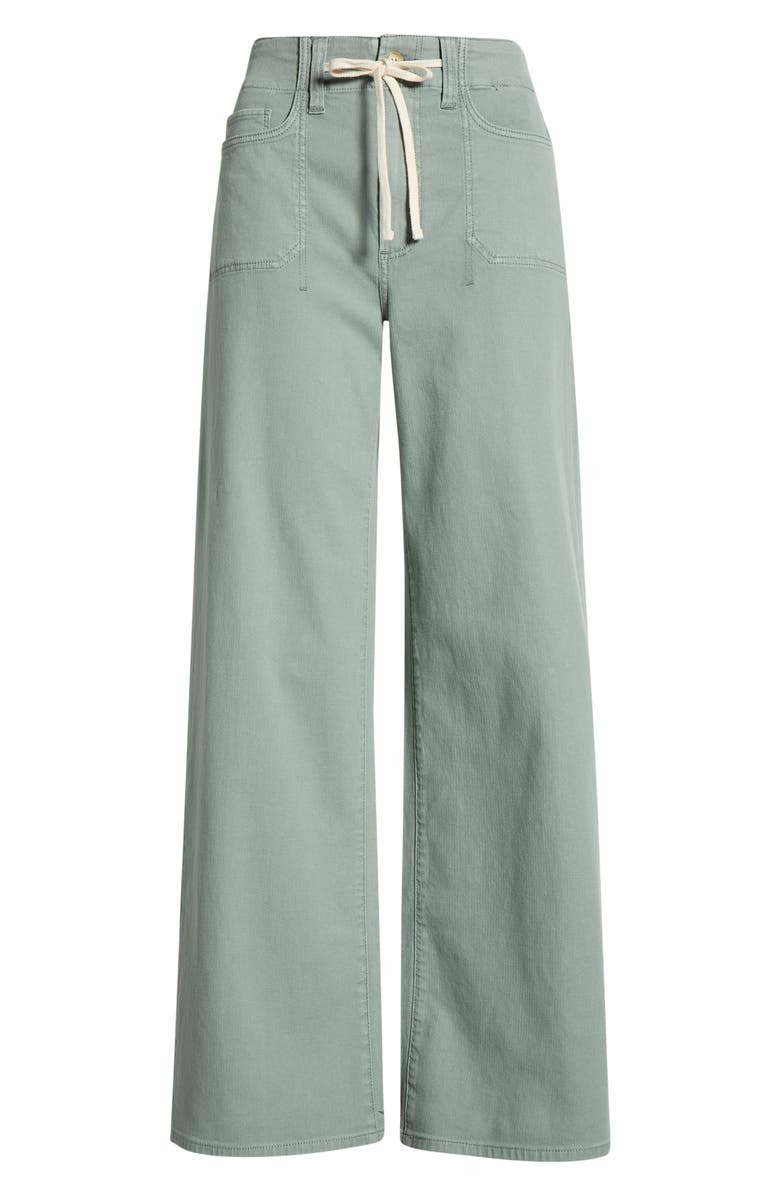 PAIGE Ari Drawstring High Waist Wide Leg Pants, Main, color, Vintage Seaglass