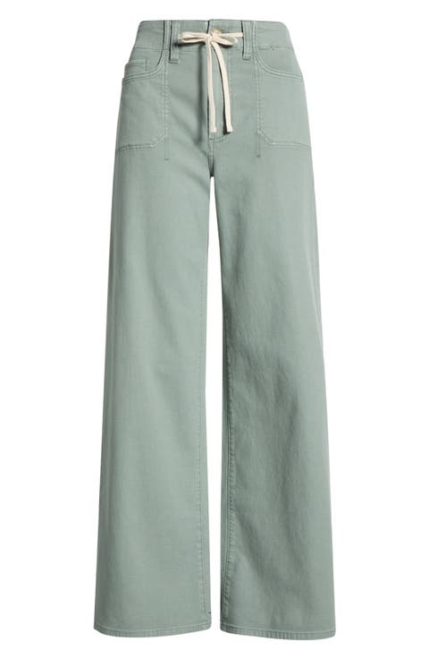 Ari Drawstring High Waist Wide Leg Pants