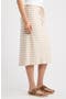 selected Tan Shore- White Charm Stripe