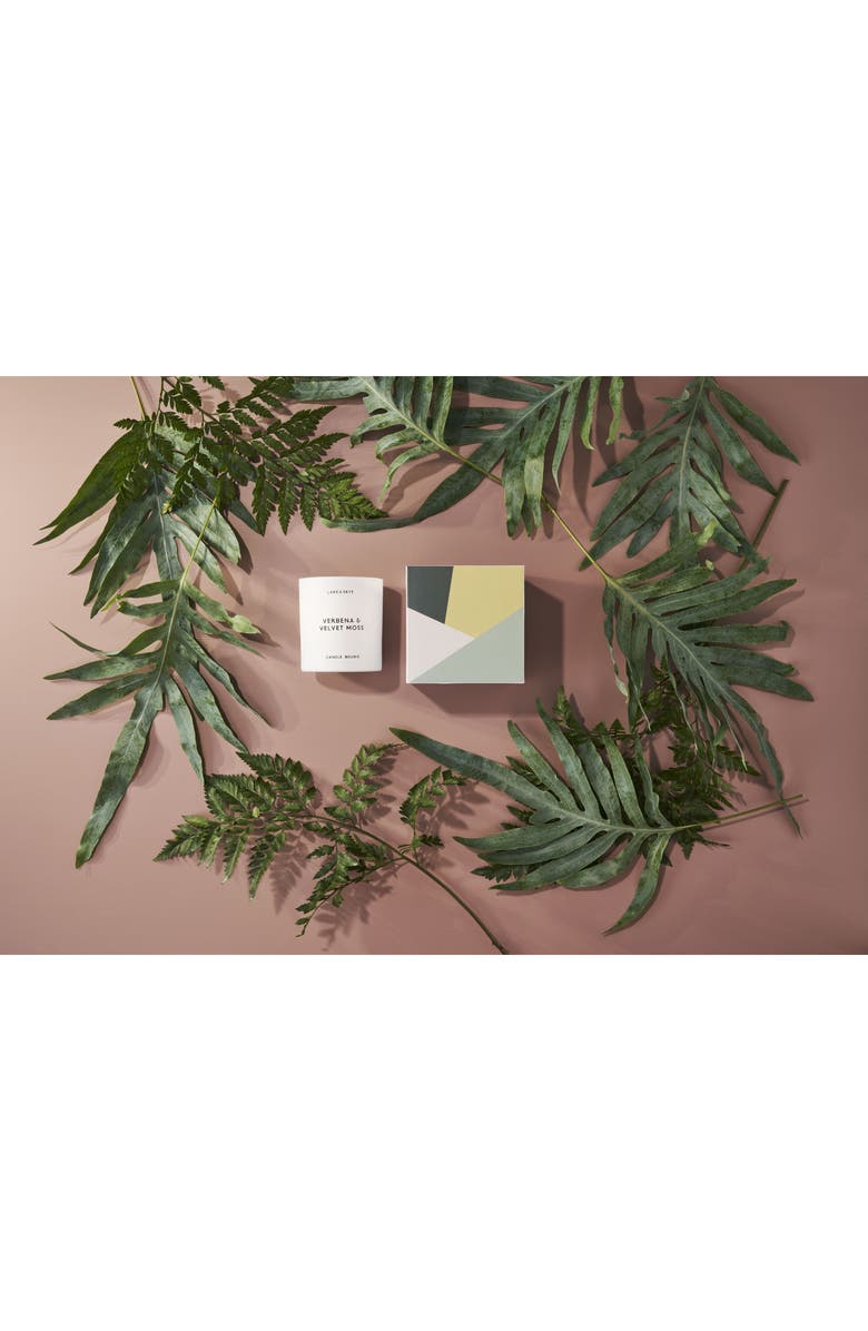 Lake & Skye Verbena & Velvet Moss Scented Candle, Alternate, color,