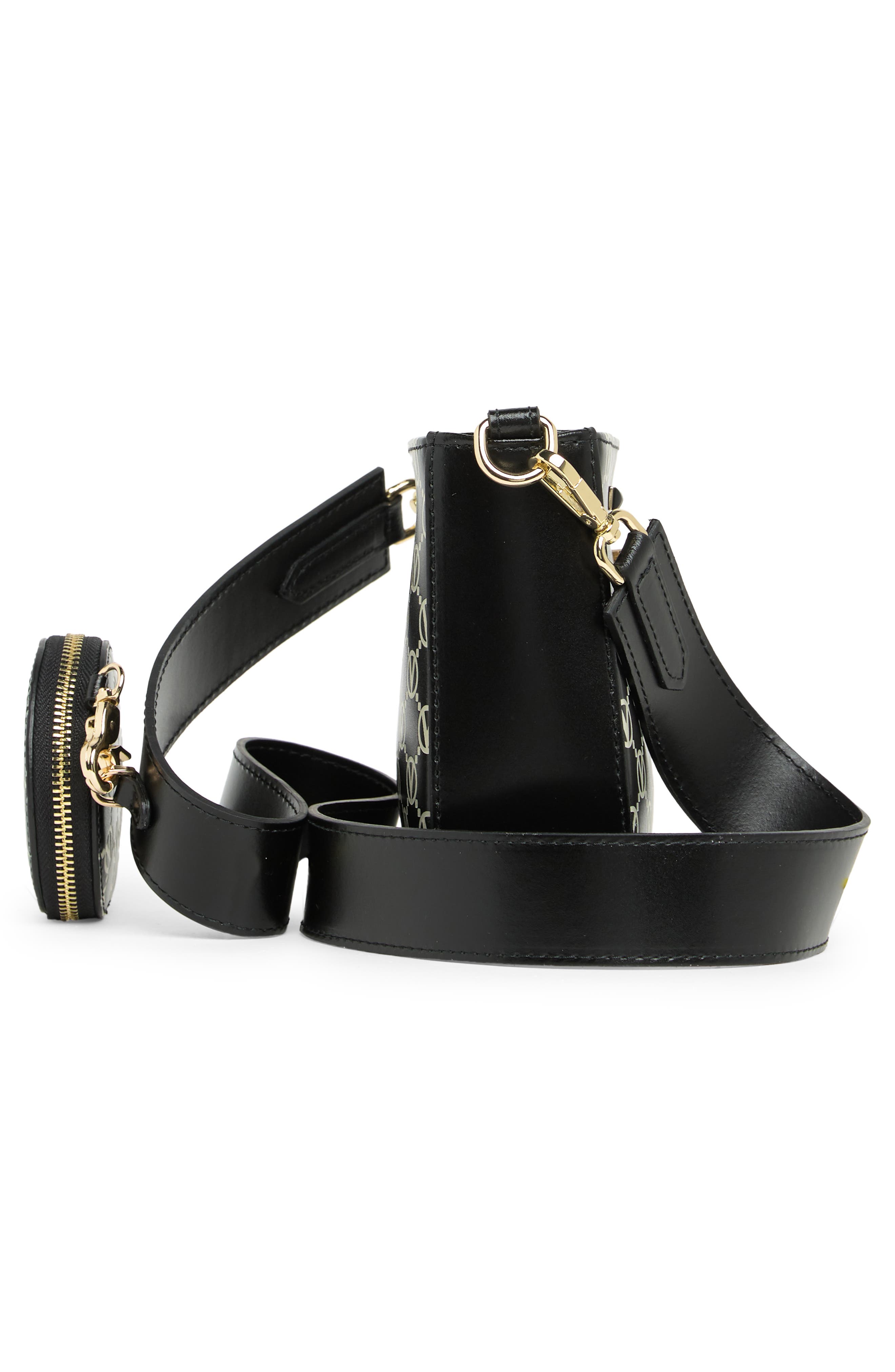 VALENTINO BY MARIO VALENTINO Yvette Monogram Leather Shoulder Bag ...