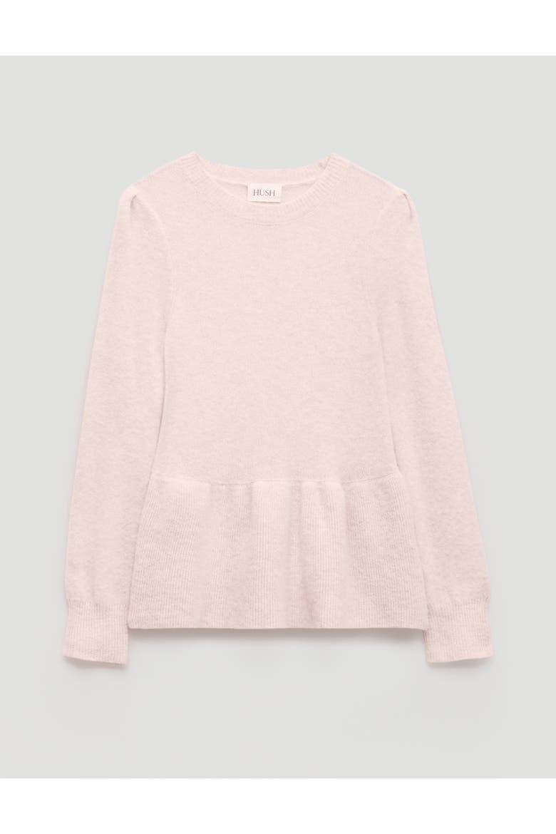 Wool Blend Peplum Top, Alternate, color, Soft Pink