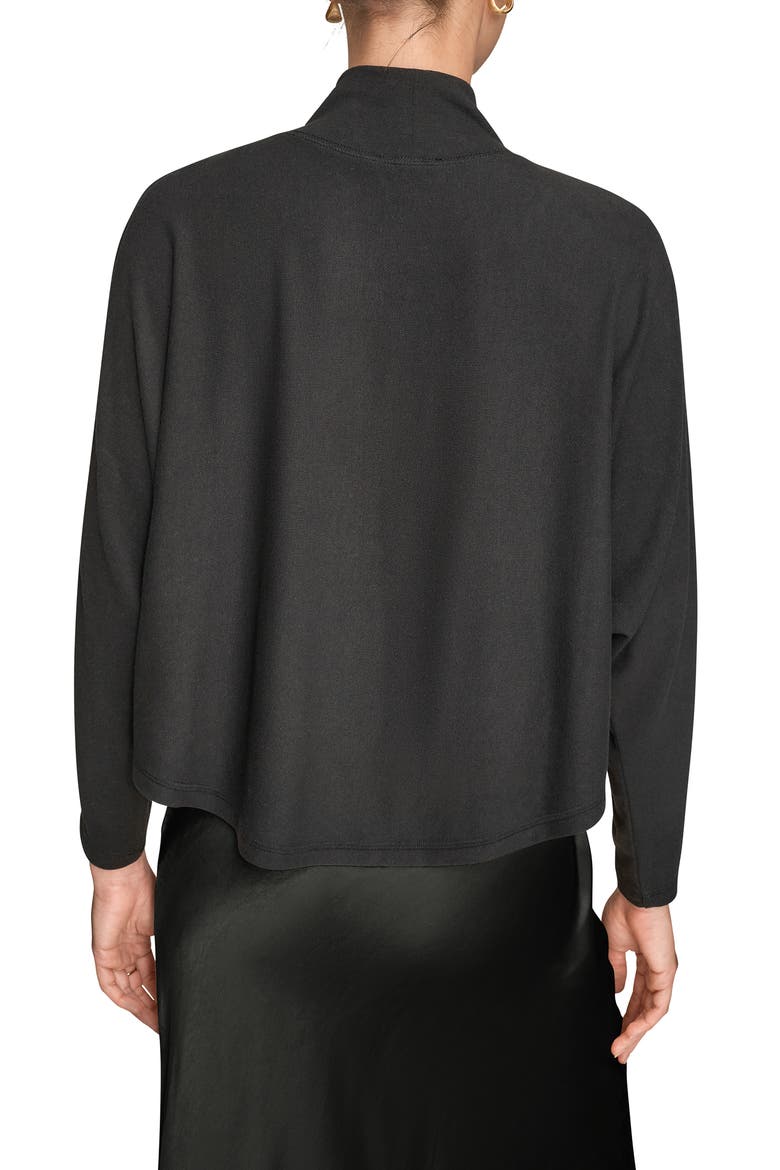 Mock Neck Sweater, Alternate, color, BLACK