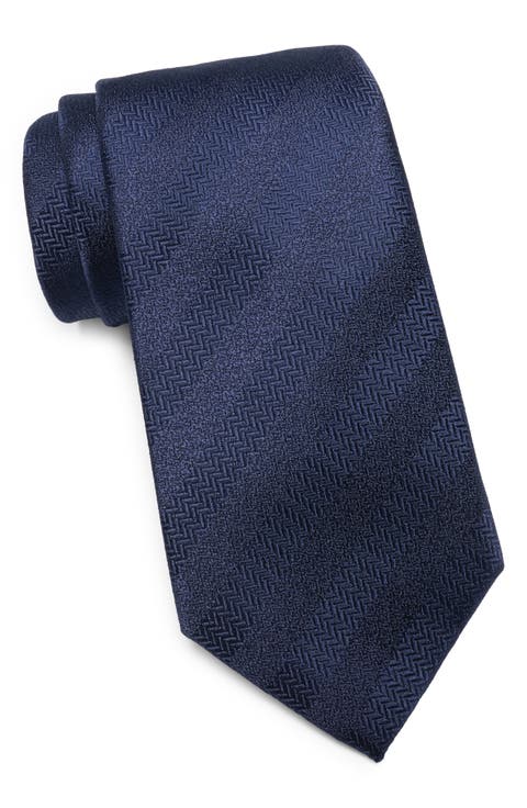Herringbone Solid Stripe Tie