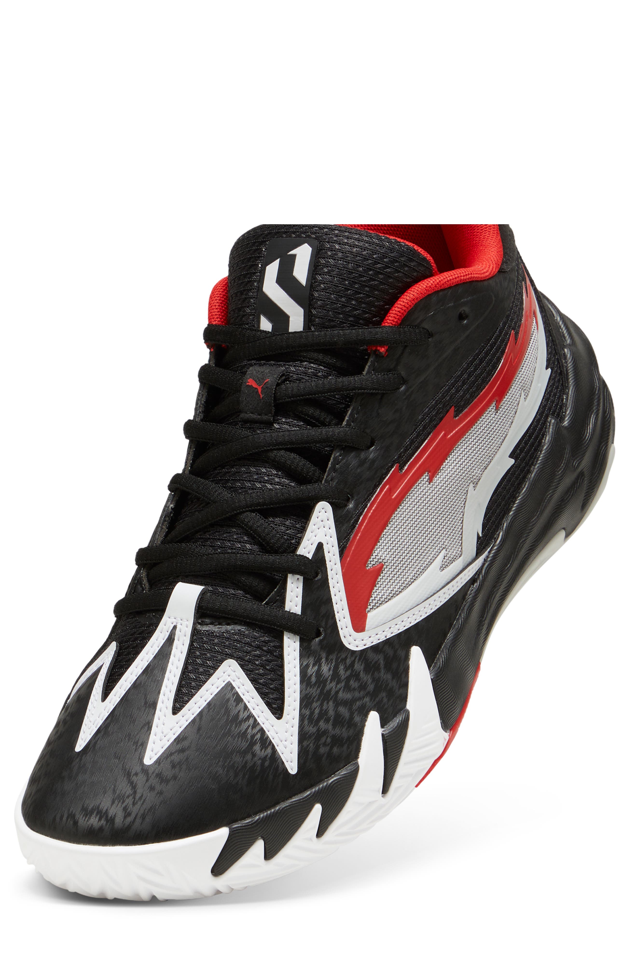 PUMA Scoot Zeros II NXTPRO Hoops Basketball Shoe, Alternate, color, Puma Black/ For All Time Red