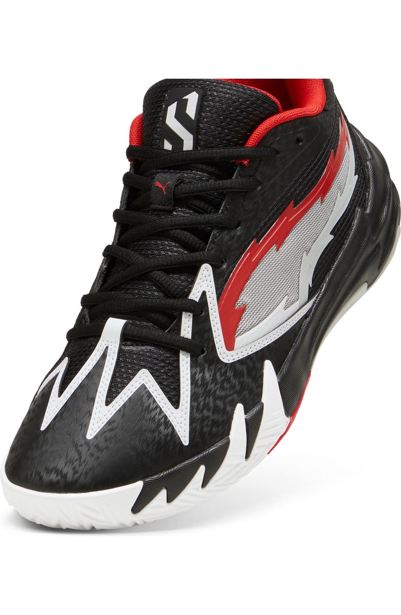 PUMA Scoot Zeros II NXTPRO Hoops Basketball Shoe, Alternate, color, Puma Black/ For All Time Red