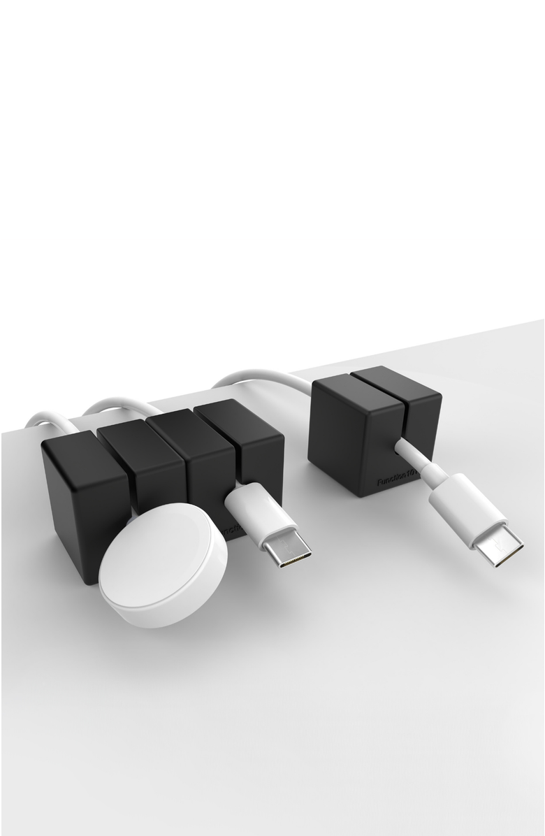 Function101 Cable Blocks - Magnetic Cable Organizers, Alternate, color, Black