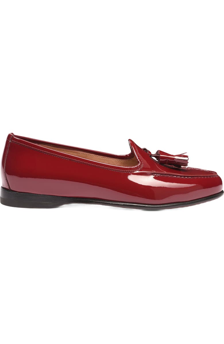 Santoni Women's Andrea Red Patent Tassel Loafer, Alternate, color,