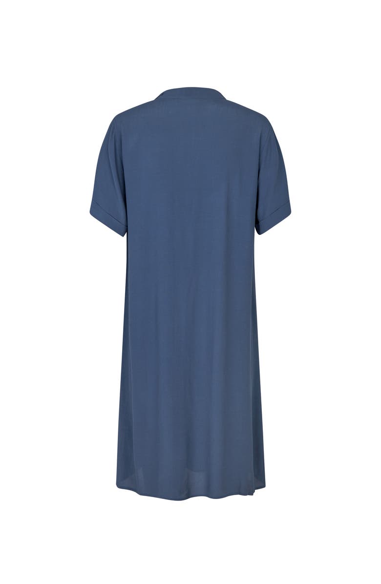 Masai Copenhagen MaNysenna V-Neck Drape Detail Dress, Alternate, color, Ensign Blue