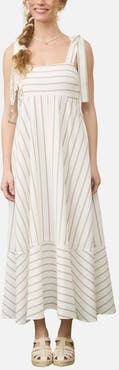 Blu Pepper Stripe Empire Waist Sundress