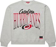 Mitchell & Ness Women's Mitchell & Ness  Heather Gray Carolina Hurricanes Hockey Night Sweatshirt