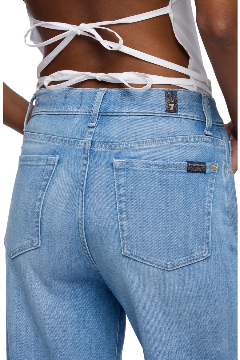 Lotta High Waist Ankle Wide Leg Jeans, Alternate, color, GLISTEN