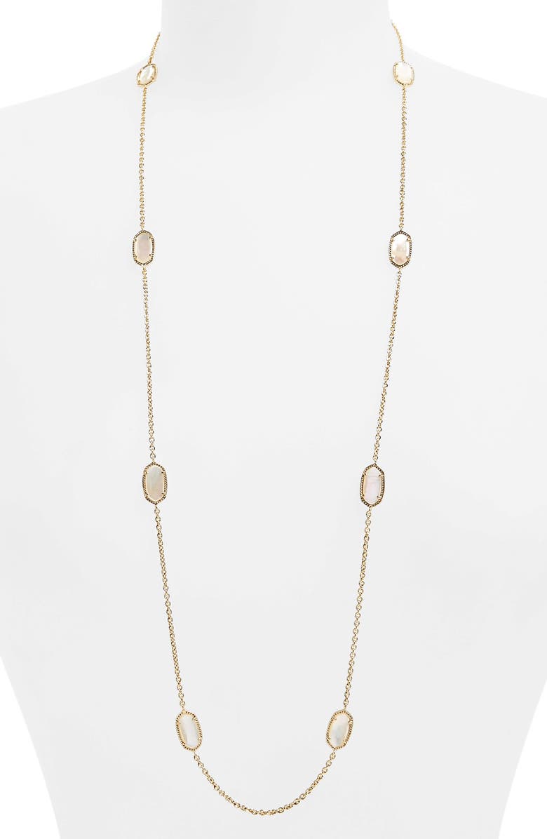 Kendra Scott 'Kelsie' Station Necklace, Main, color, 