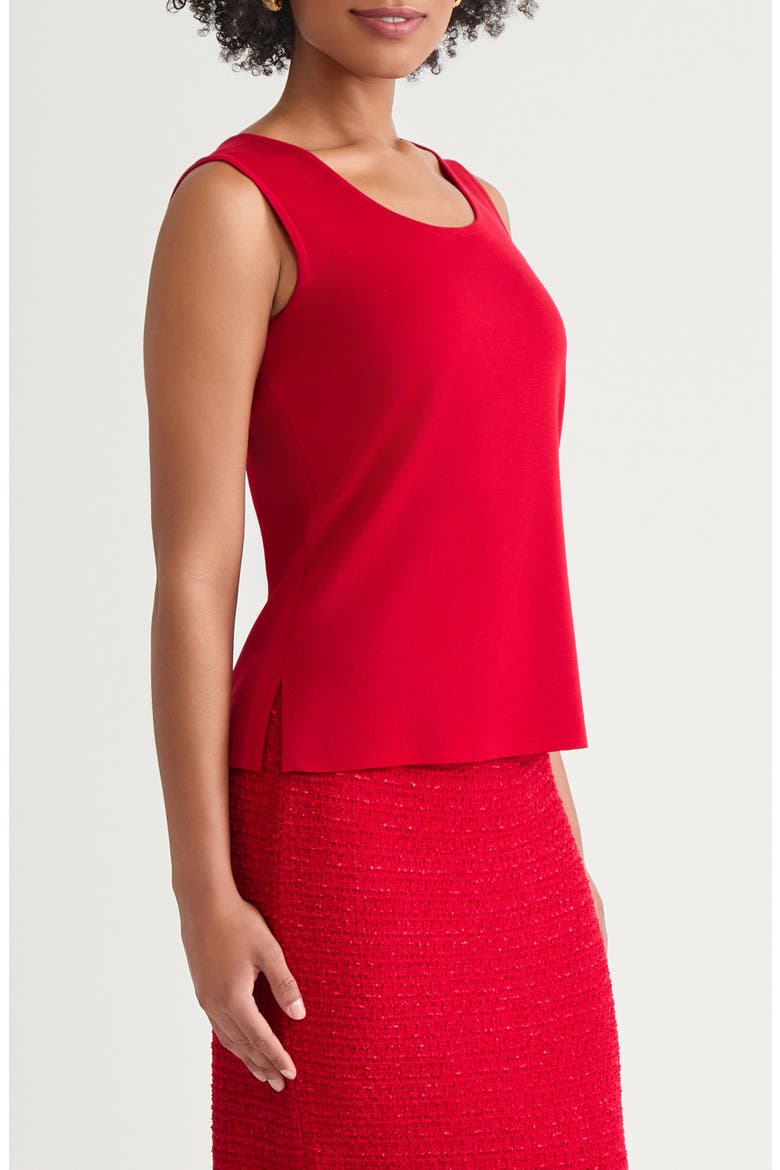Scoop Neck Mid Length Knit Tank, Alternate, color, HOLIDAY